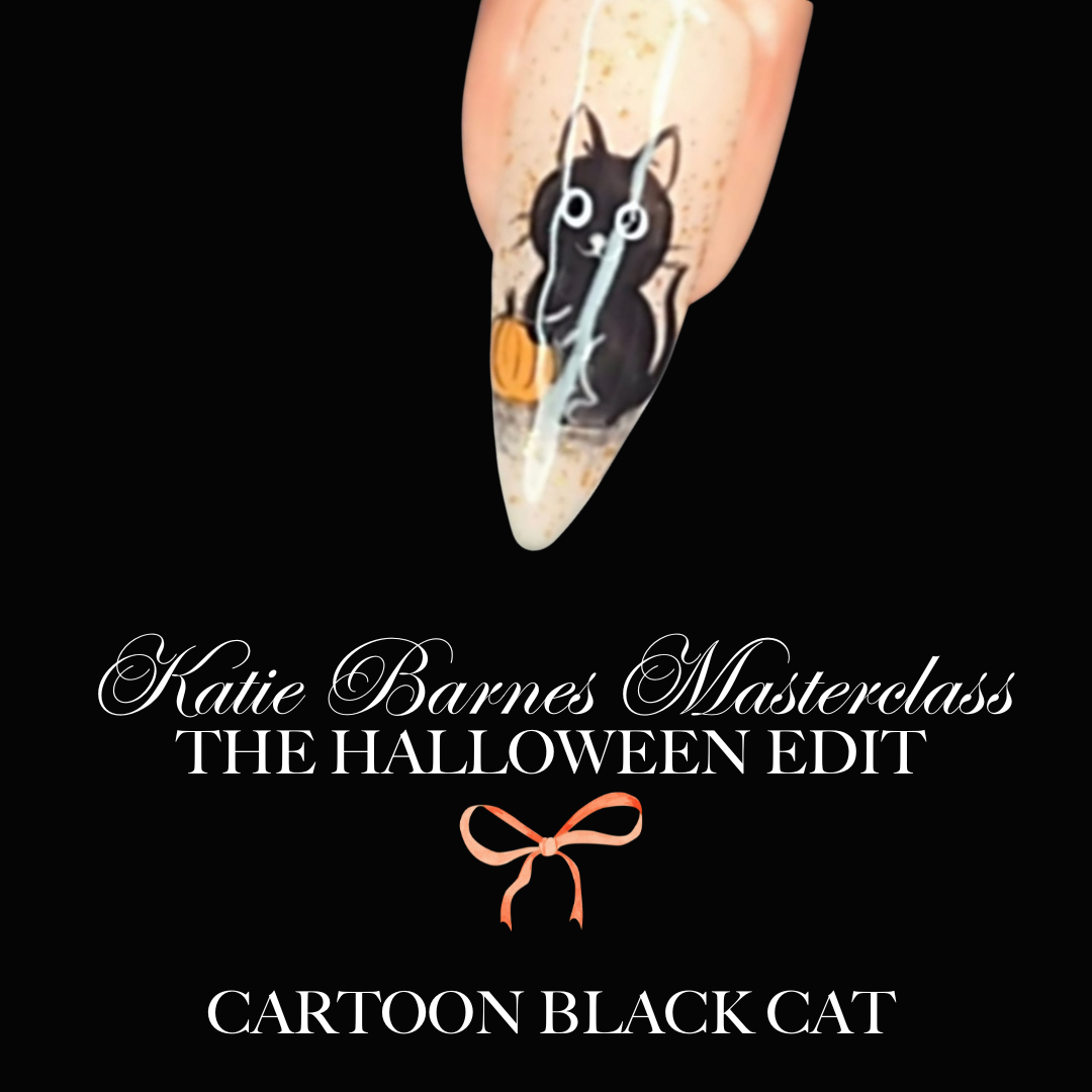 Cartoon Black Cat Nail Art Masterclass – Cute & Spooky