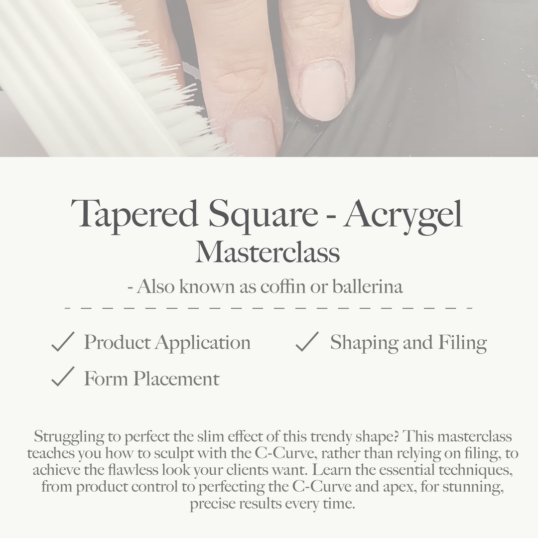 Tapered Square Shape in Acrygel Masterclass