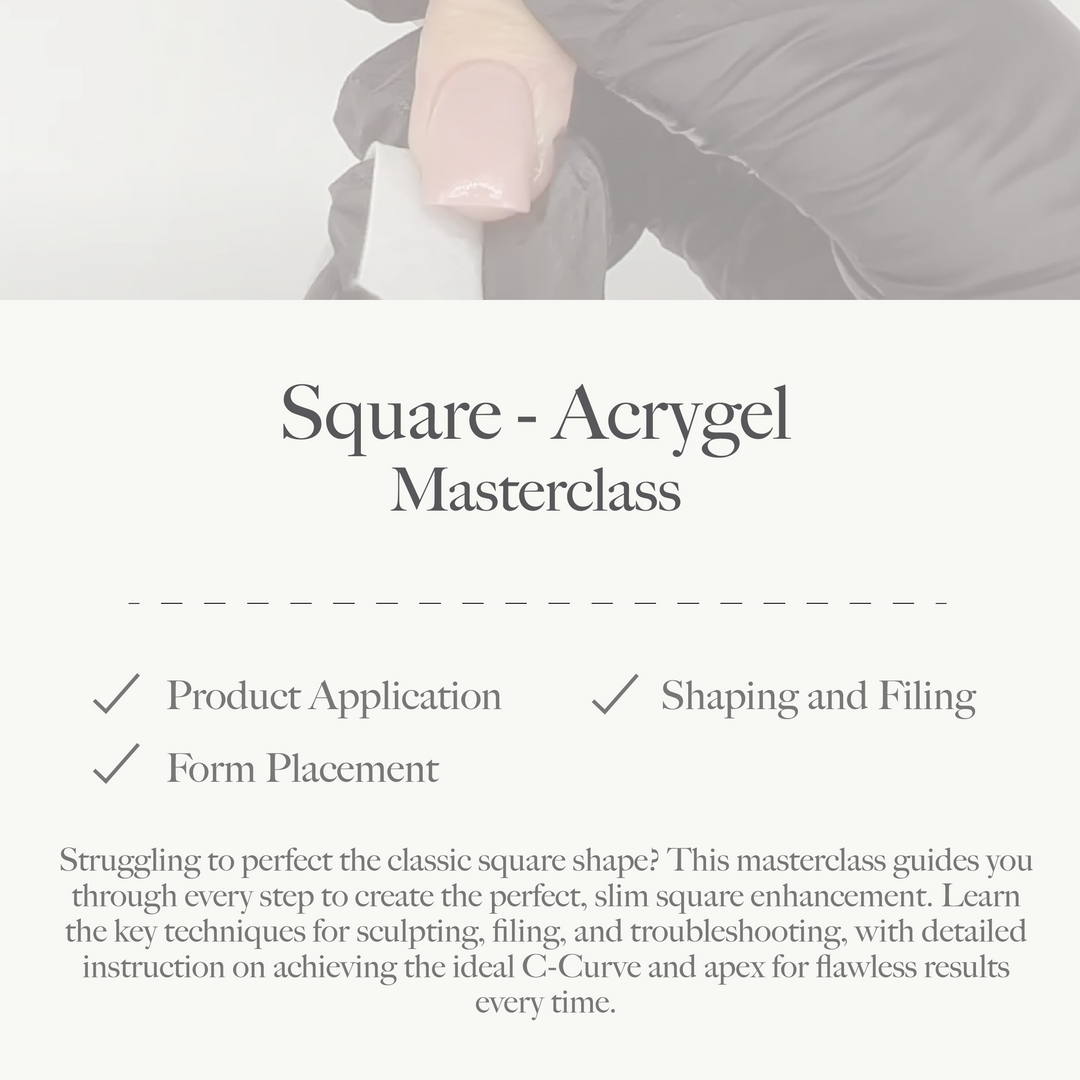 Square Shape in Acrygel Masterclass