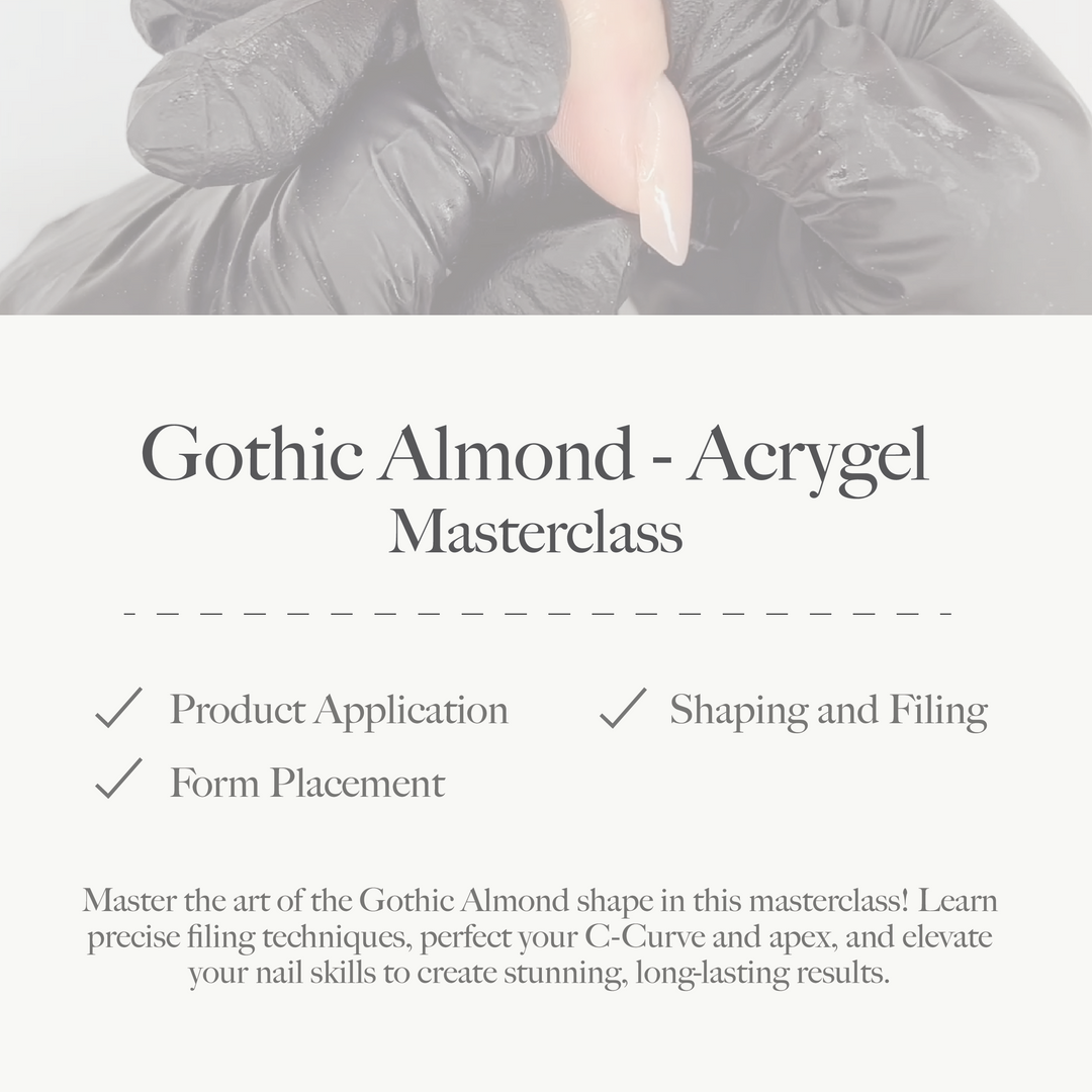 Gothic Almond Shape in Acrygel Masterclass