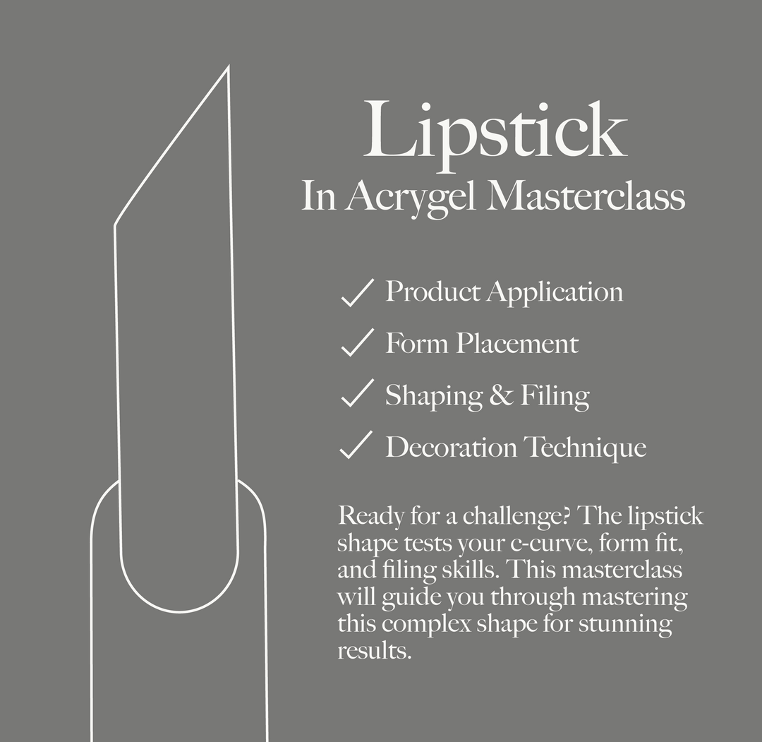 Lipstick Shape in Acrygel Masterclass