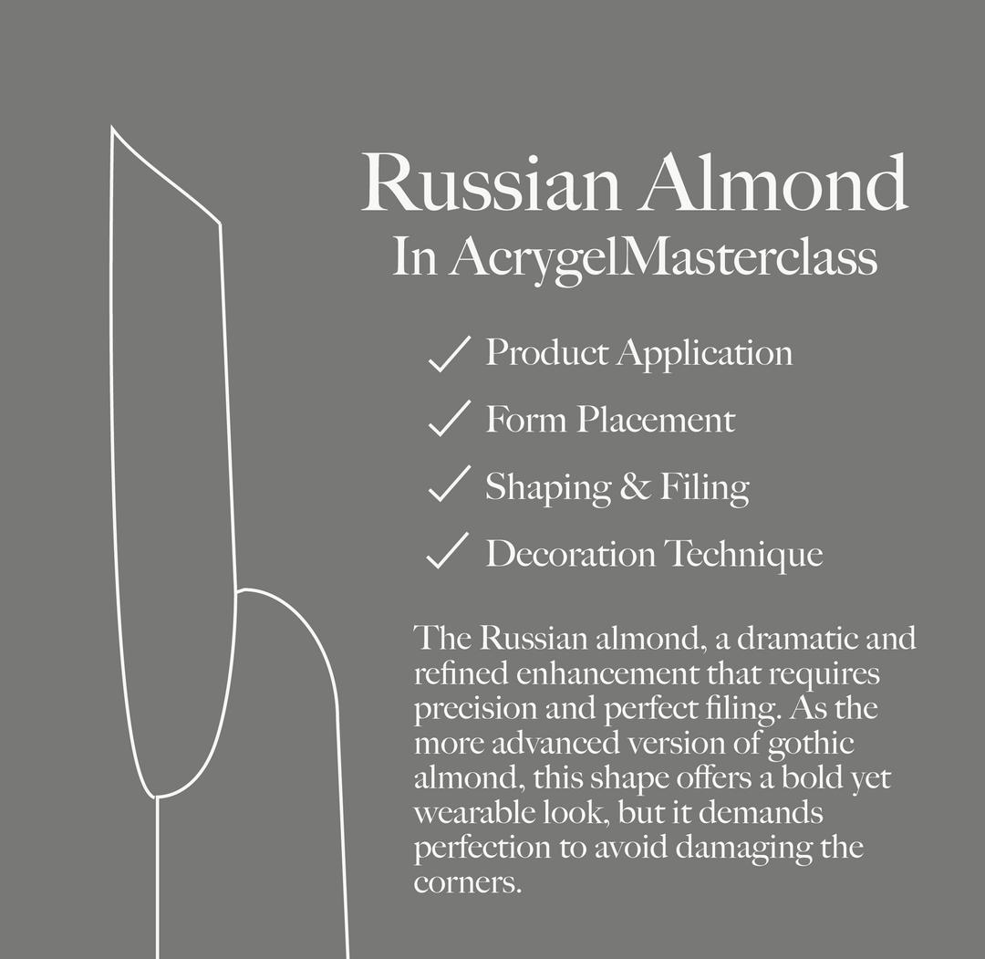 Russian Almond Shape in Acrygel Masterclass