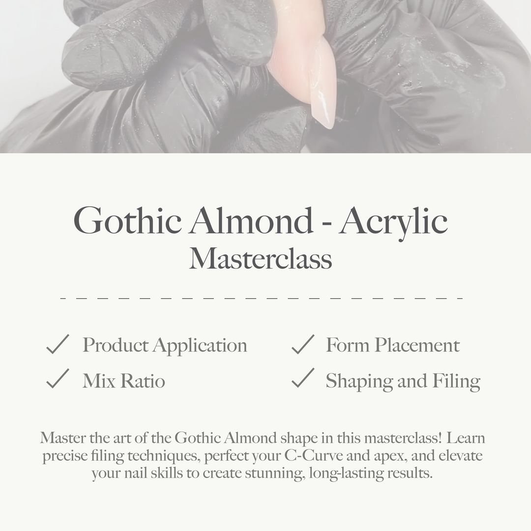 Gothic Almond Shape in Acrylic Masterclass