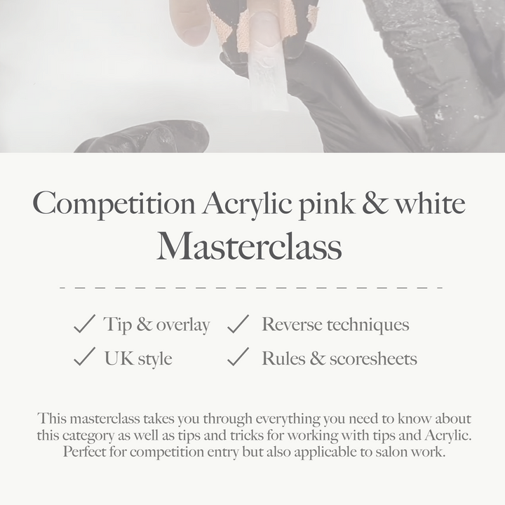 Competition Pink & White Tip and Overlay Acrylic Masterclass
