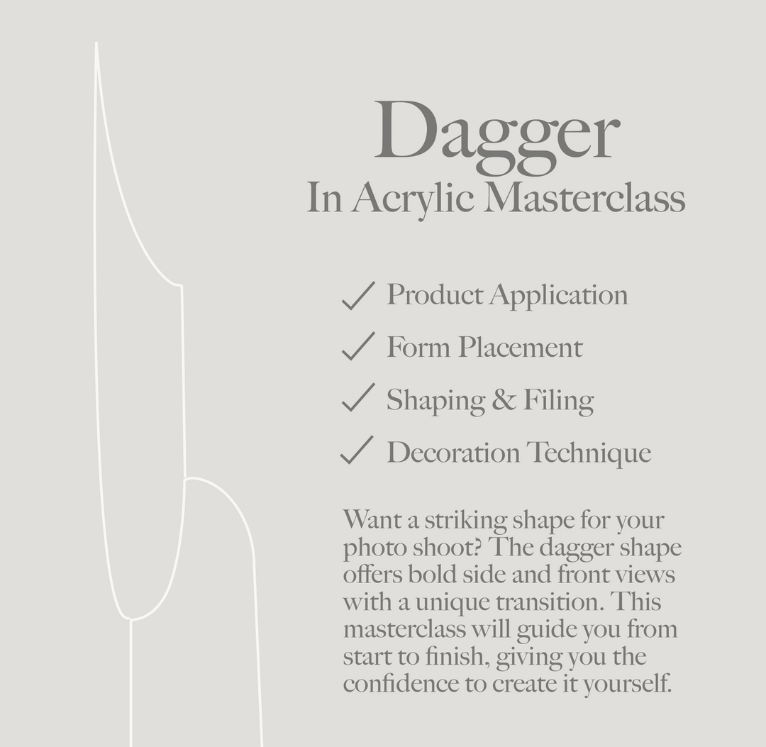 Dagger Shape in Acrylic Masterclass