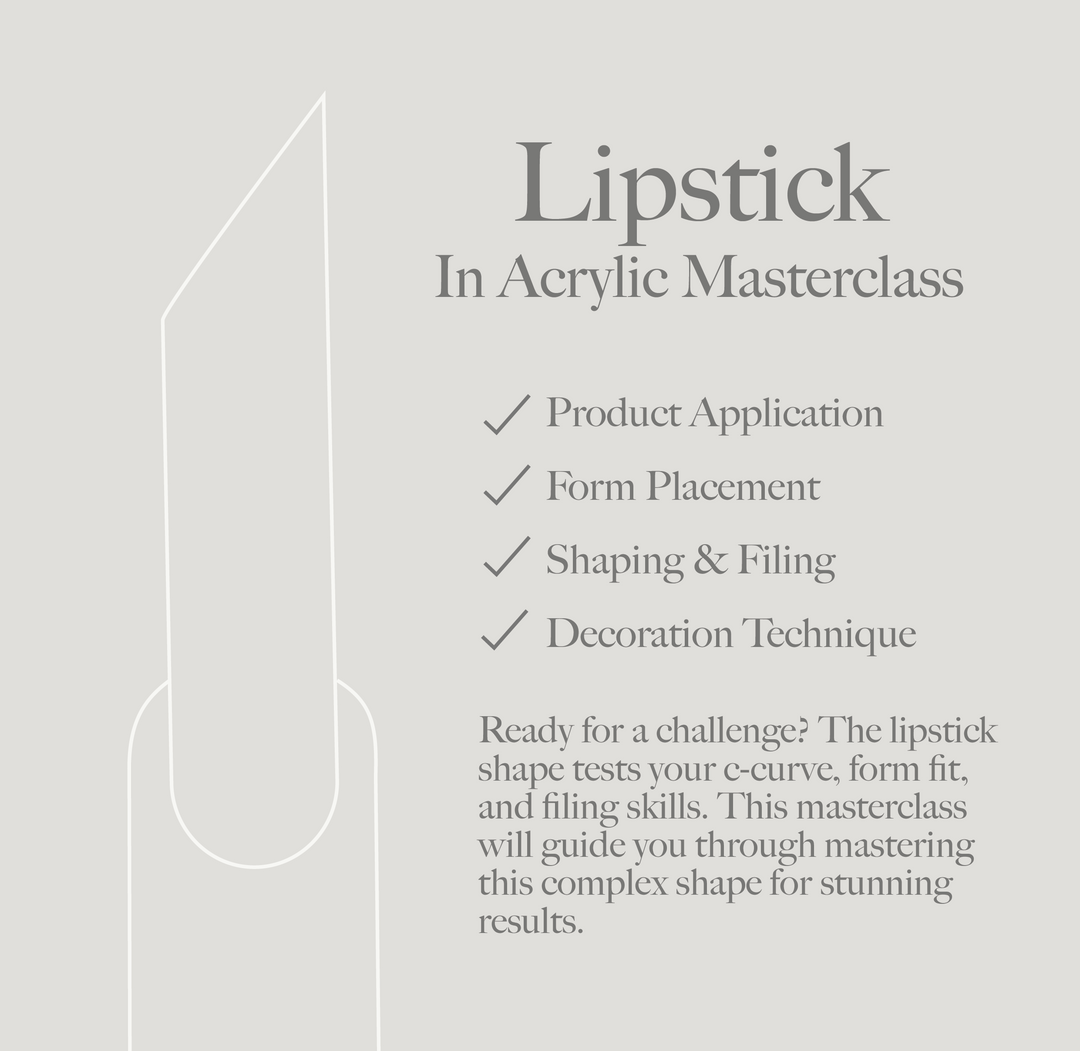 Lipstick Shape in Acrylic Masterclass