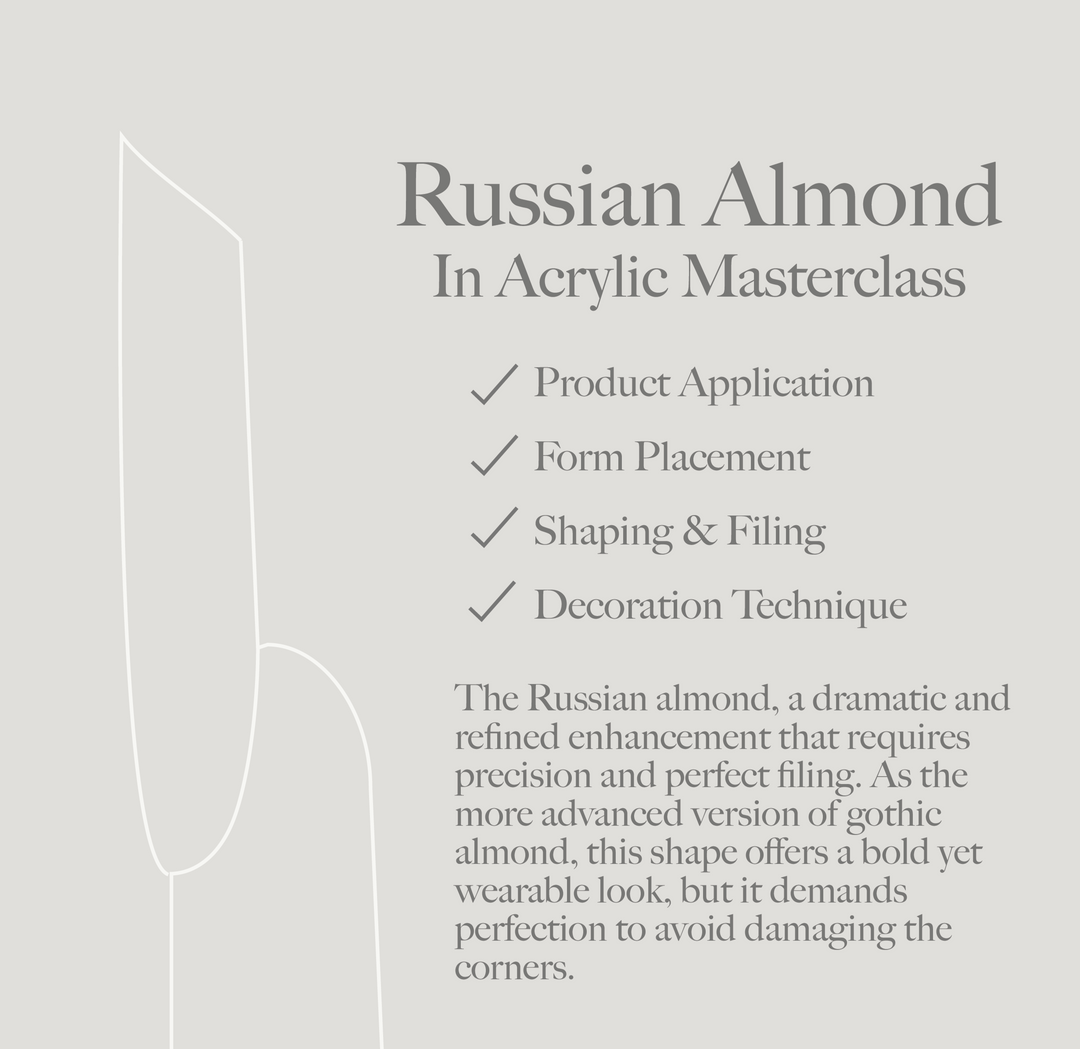 Russian Almond Shape in Acrylic Masterclass