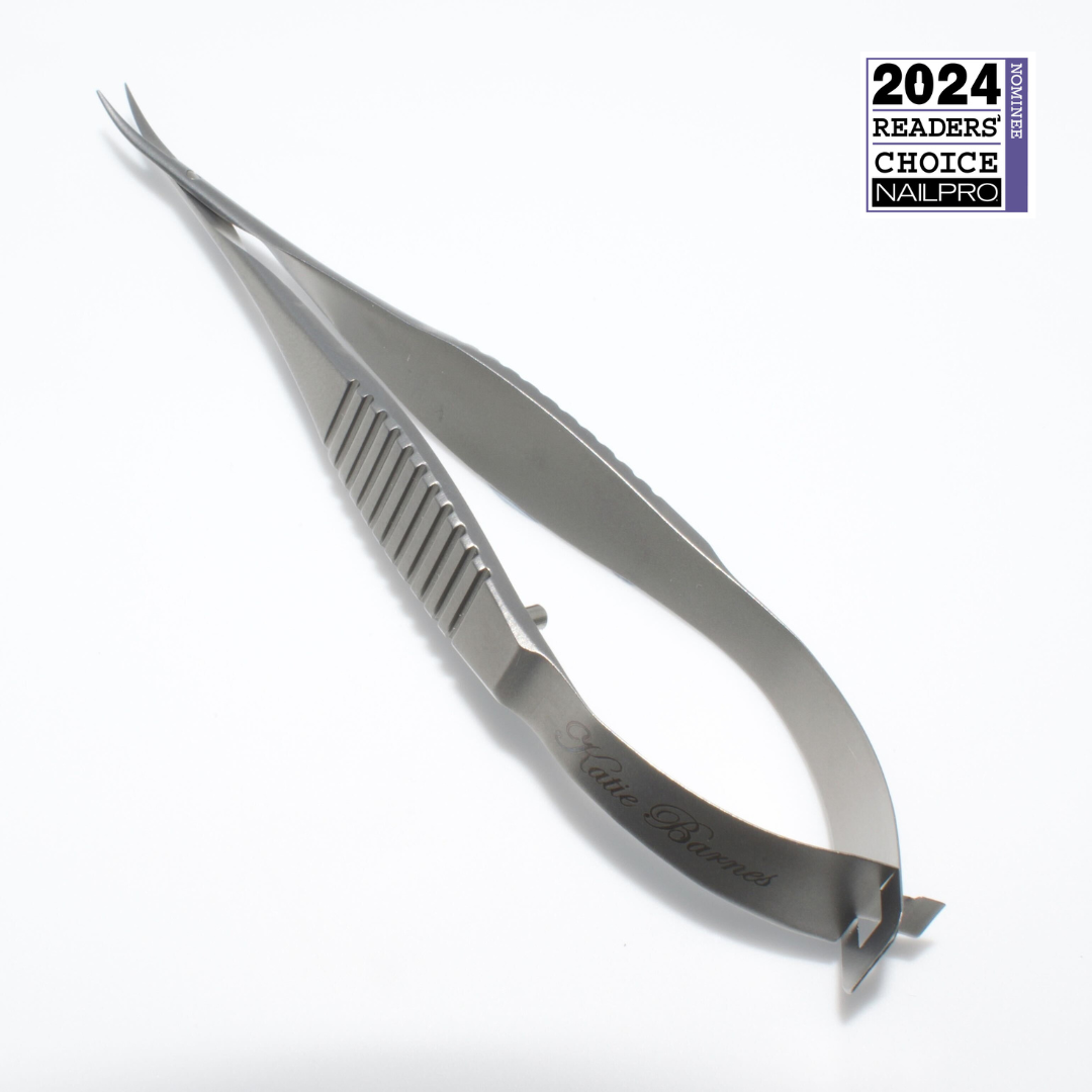 KB Curved Cuticle Scissors Professional Nail Tools Katie Barnes