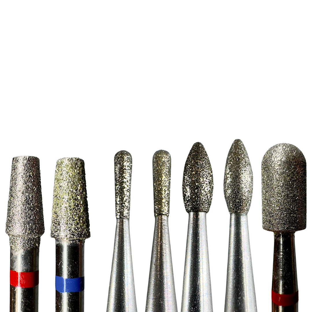 Understanding the difference between shaped diamond cuticle e-file bits