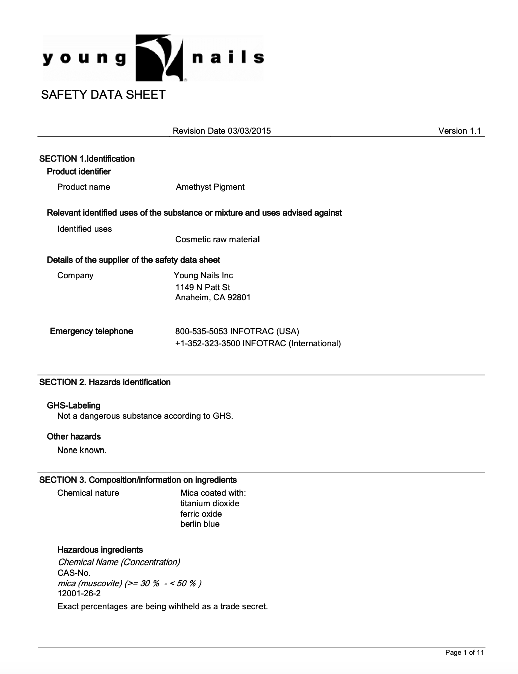 What is an MSDS (SDS) sheet?