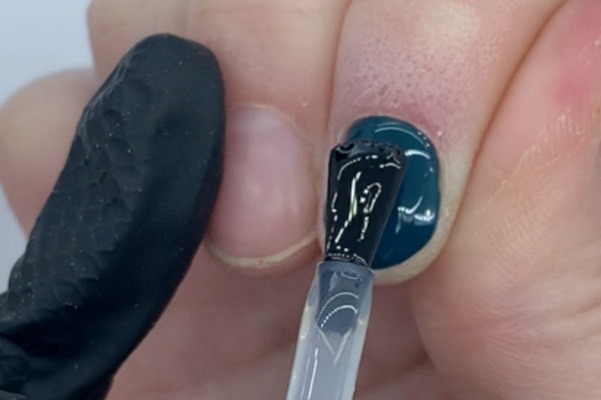 How to perfect gel polish application at the cuticle Katie Barnes