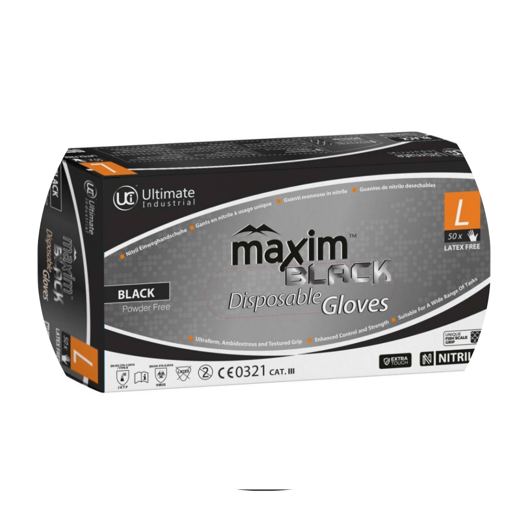 Black Nitrile Disposable Gloves for Nail Technicians 