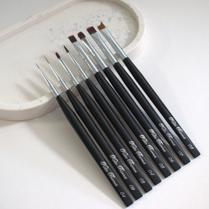 KB Nail Art Brush Collection 01-08
