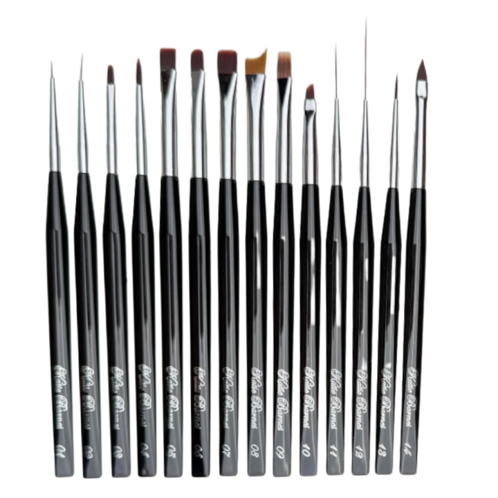 PRE ORDER KB Nail Art Brush Collection 01-14