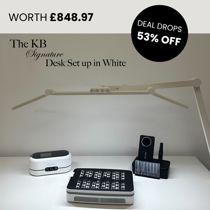 KB Signature Desk Set Up - White Edition