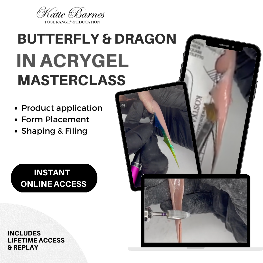 Butterfly & Dragon Shape in Acrygel Masterclass