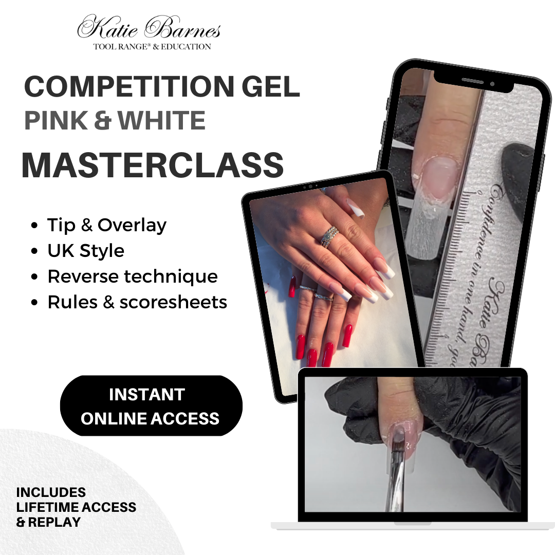 Competition Gel Pink & White Tip and Overlay Masterclass